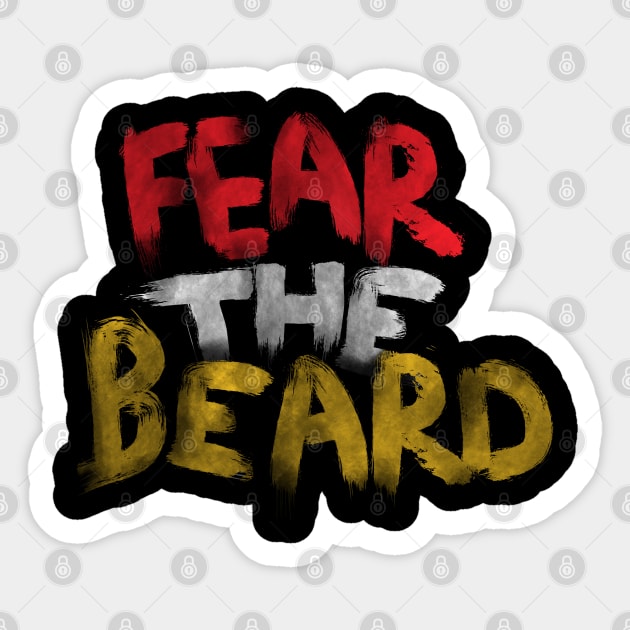 fear the beard 3 Sticker by ITZBVAN